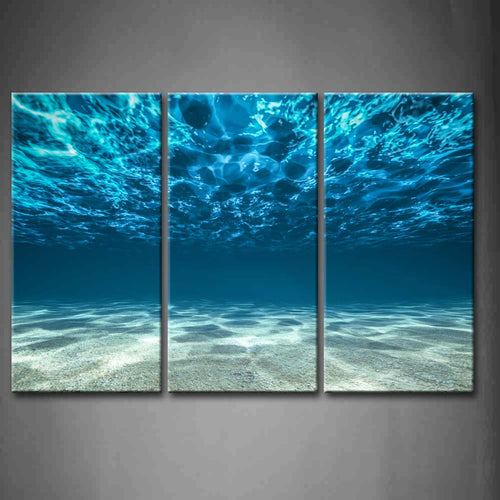 Blue Ocean Bottom View Canvas